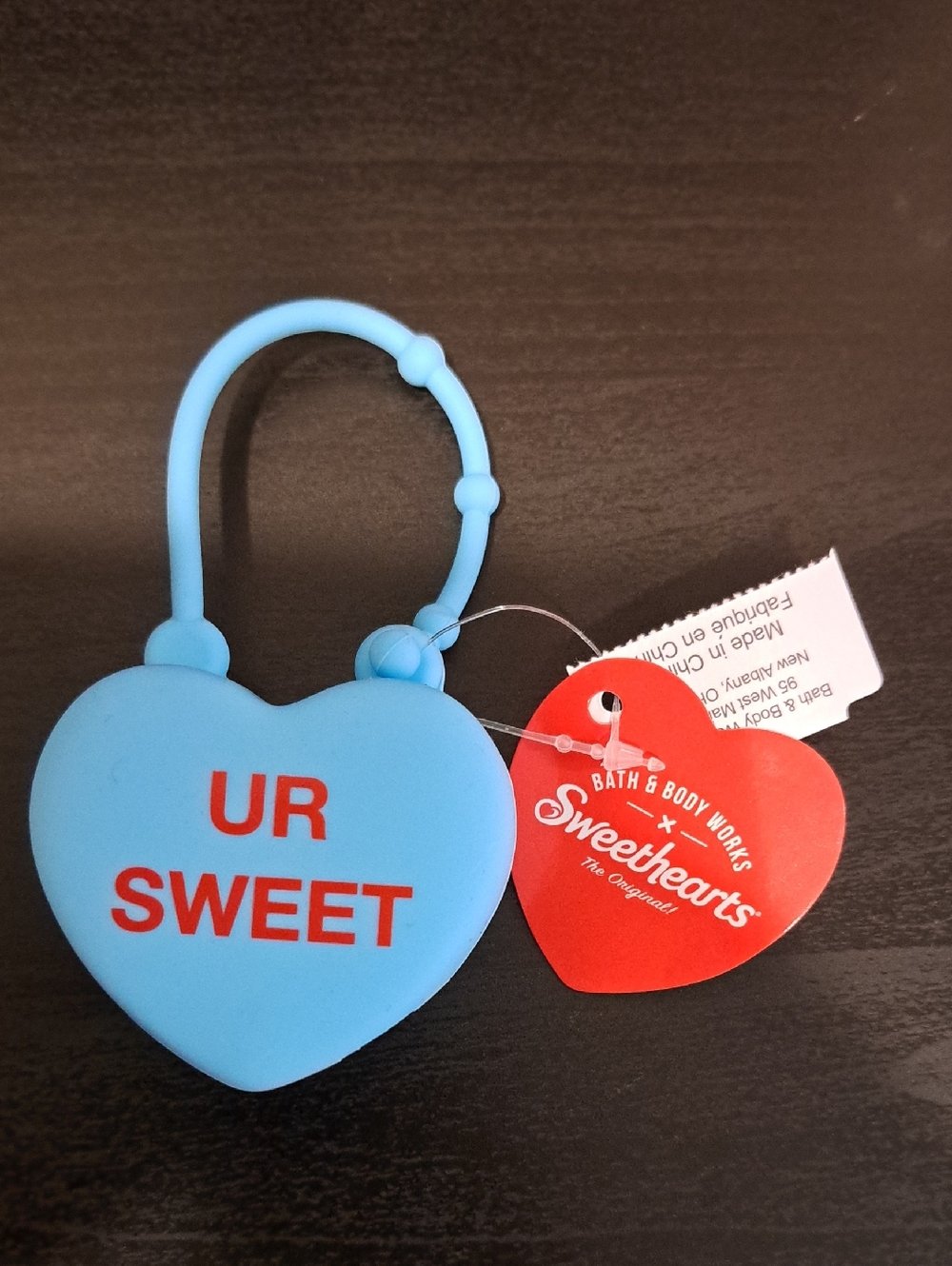 Bath & Body Works Blue Heart 'UR SWEET' Pocketbac Holder